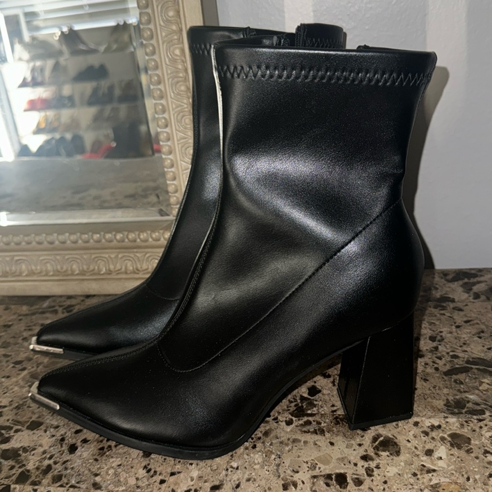 Black ankle boots